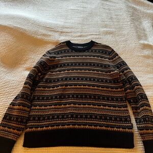 Patagonia Men’s Fair Isle Wool blend crewneck sweater- Size L- used once